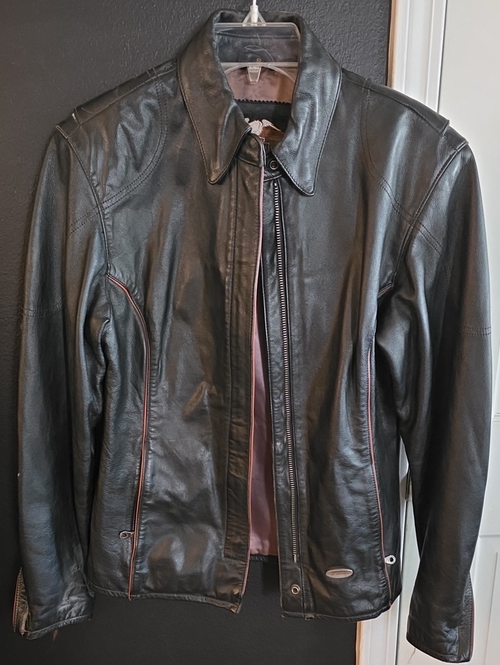 Vintage Women's Harley-Davidson Black Leather Jacket